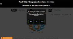 Desktop Screenshot of oasisvape.com